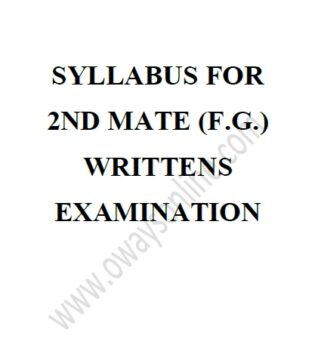 2nd Mate (F.G.) Writtens Exams Syllabus