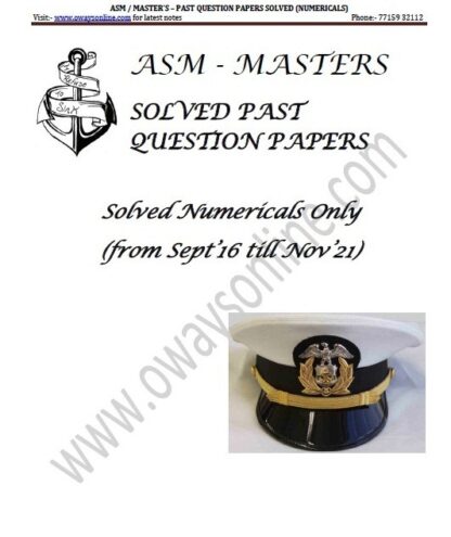 ASM Writtens Exams Solved Past Papers – Numericals