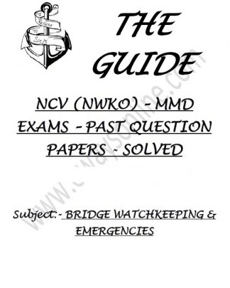 Bridge Watchkeeping NCV NWKO Solved Past papers