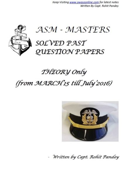 ASM Writtens Exams Solved Past Papers (Theory) - Capt. Rohit Pandey