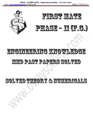 Engineering Knowledge Solved Past Papers Phase 2 Chief Mate