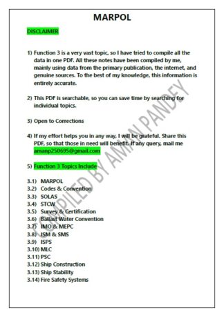 Function 3 Orals Notes - 2nd Mates by Aman Pandey