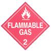 IMDG - Hazardous Materials Warning Placards - CLASS 2 FLAMMABLE GAS