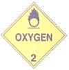 IMDG - Hazardous Materials Warning Placards - CLASS 2 Oxygen