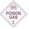 IMDG - Hazardous Materials Warning Placards - CLASS 2 POISON GAS