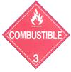 IMDG - Hazardous Materials Warning Placards - CLASS 3 COMBUSTIBLE