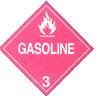 IMDG - Hazardous Materials Warning Placards - CLASS 3 GASOLINE