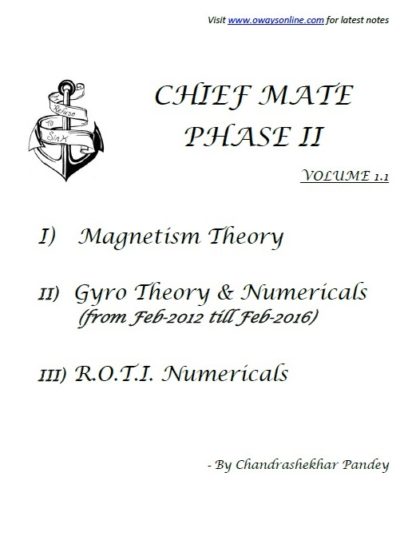 Magnetic, Gyro, ROTI Consized Notes Phase 2 Chief Mate