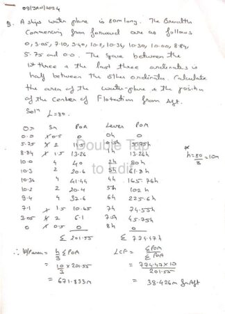 Naval Arc - Solved Numericals - Phase I