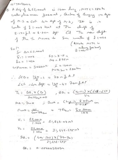 Naval Arc - Solved Numericals - Phase I