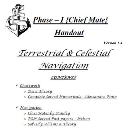 Navigation Consolidated Notes for Phase 1 Chief Mate